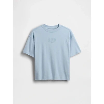 Abbildung von GAP SOFT LOGO TEE Tshirt basic für Kinder, Größe: 128/134, Sail blue