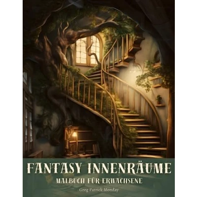 Abbildung von Fantasy Innenräume: Entspannendes und Stressabbauendes Malbuch für Erwachsene mit Möblierten Märchenhäusern
