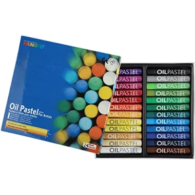 Abbildung von MUNGYO 24 Stück Pastellkreide, Öl Farben 11 x 70 mm sortiert
