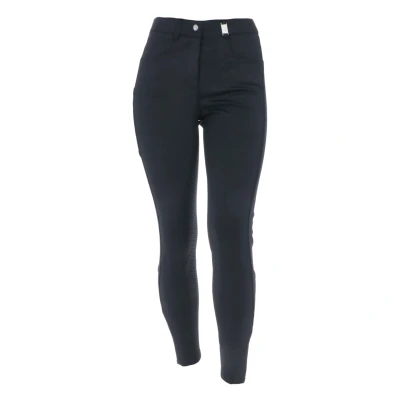 Abbildung von HKM Reithose Emma mit Silikon Vollbesatz Schwarz 46