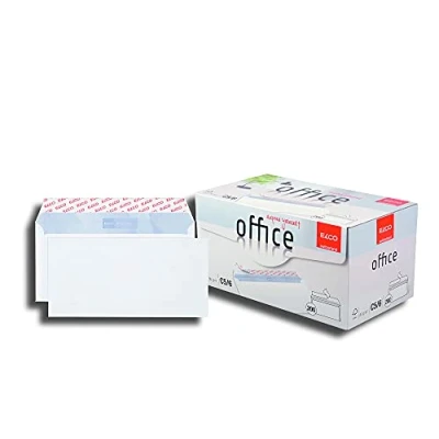 Abbildung von ELCO Office Umschlag DIN lang 80 g/m² FSC zertifiziert mit Haftverschluss in Shop Box 200 Stück weiß