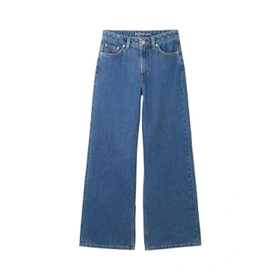 Abbildung von TOM Tailor Flared Jeans für Kinder, Größe: 128, Clean mid stone blue denim