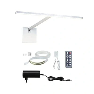 Abbildung von Paulmann 95577 LED Bilderleuchte Xana 420lm incl. 1x5,5 Watt dimmbar Bildbeleuchtung 2700 K, Alu Gebürstet