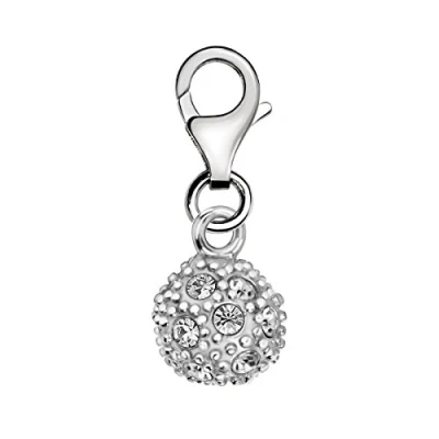 Abbildung von Quiges Charms Anhänger Diskokugel Versilbert Damen Schmuck für Bettelarmband