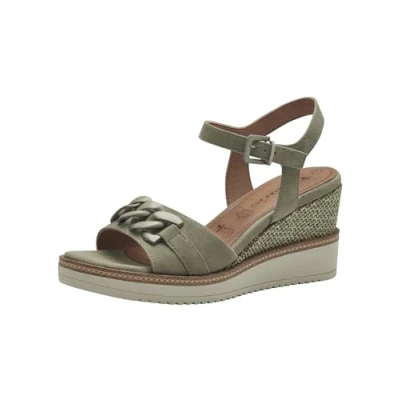 Abbildung von Tamaris Plateausandalette, Damen, Größe: 40, Sage Schuhe