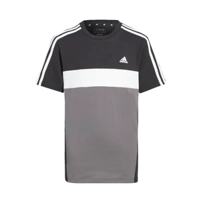 Abbildung von adidas Unisex Kids Tiberio 3 Stripes Colorblock Cotton Short Sleeve T Shirt