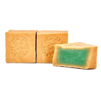 Abbildung von Carenesse Olivenöl Seife Aleppo Rezeptur I 2x Natürliche à 200g Dusch / Haarseife vegan mit 85:15% Oliven &amp; Lorbeeröl Vegane &quot;Alepposeife&quot; ohne Chemie Plastik für Haut und Haare