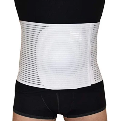 Abbildung von BODYPERFECT Bauchgurt nach geburt Bauchband der Operation Postpartum Gürtel für Damen Rückenstütze des Bauchbandbinders Einstellbare Verschlusshöhe 24 cm (Weiß, XS)