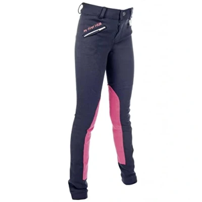 Abbildung von HKM My first Mädchen Kniebesatz dunkelblau/dunkelpink 146