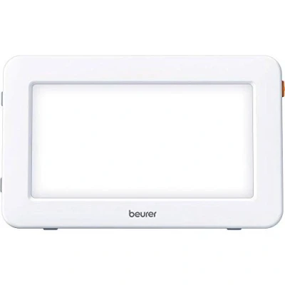 Abbildung von Beurer TL 20 Tageslichtlampe, klein und handlich, ideal für die Lichttherapie unterwegs, Weiß, Beleuchtungsfläche 16,5 x 8,5 cm