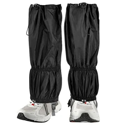 Abbildung von NATUCE Outdoor Gamaschen,Gamschen Wandern Jagd Fahrrad,Gamaschen Herren Damen Wasserdicht,wasserdichte Einstellbare Gamaschen für Hosen zum Wandern, Klettern,Trekking,Schneewandern