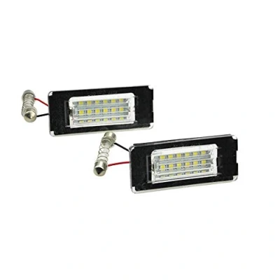 Abbildung von AUTO STYLE Satz LED Nummerschildbeleuchtung kompatibel mit Mini One/Cooper/S/Cabrio/Coupe/Roadster R56/R57/R58/R59 2006 2014