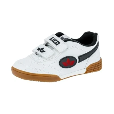 Abbildung von Lico Unisex Kinder Bernie V Hallenschuhe, Weiß Marine, 34 EU