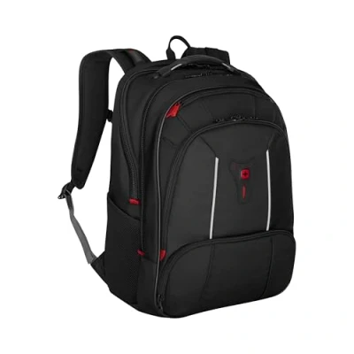Abbildung von WENGER Carbon Pro Laptop Rucksack mit Tabletfach, Notebook bis 17 Zoll, 33 l, Damen Herren, Büro Business Uni, Schwarz, 653129