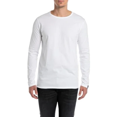Abbildung von Replay Herren M3592a T Shirt, 001 White, S EU