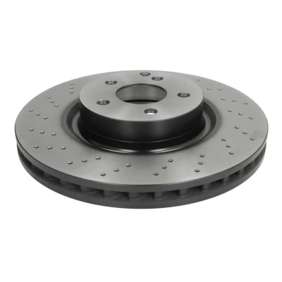 Abbildung von TRW DF6077S Bremsscheibe 335 32 5 112 geschlitzt/gelocht lackiert MERCEDES BENZ: S Class Saloon