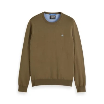 Abbildung von Scotch &amp; Soda Seasonal CORE Regular FIT Crewneck Strickpullover, Herren, Größe: XXL, Golden brown