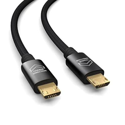 Abbildung von PAXO 1m OTG USB Verbindungskabel, MICRO auf Kabel, Datenkabel, Ladekabel, 2.0, schwarz