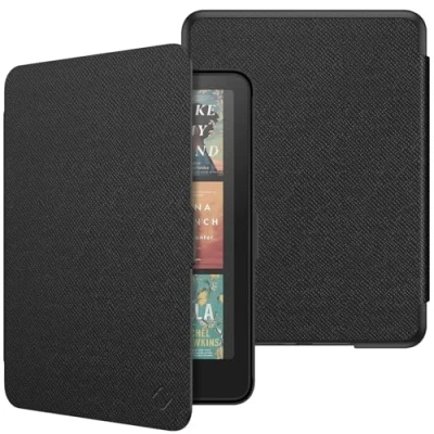 Abbildung von Fintie Hülle für 7&quot; Kindle Paperwhite(12. Generation) 2025/2024, Leichte Schutzhülle Case mit Auto Sleep/Wake Colorsoft/Paperwhite Signature Edition, Schwarz