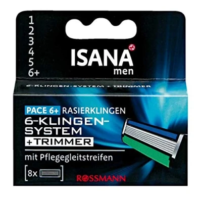 Abbildung von ISANA men Pace 6+ Rasierklingen, 8 Stück
