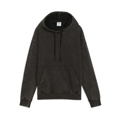 Abbildung von Puma Elevated Relaxed WASH Sweatshirt, Damen, Größe: XXS, Black