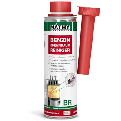 Abbildung von MATHY BR Brennraumreiniger Benzin, 250 ml Benzin Additiv Kolbenring Reiniger geeignet für Downsizing Motoren Kraftstoffadditiv