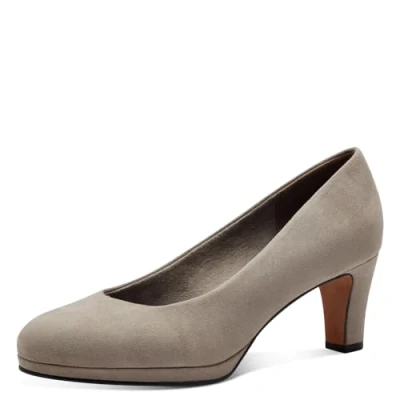 Abbildung von MARCO TOZZI Damen Pumps mit Trichterabsatz Vegan, Braun (Taupe), 40 EU