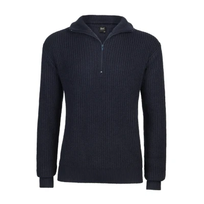 Abbildung von Bundeswehr Troyer NEU BW Pullover MIT REIßVERSCHLUSS Marine Strick Rolli Pulli, Größe:5XL, Farbe:Navy Blau