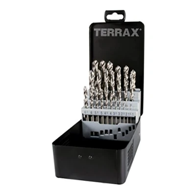 Abbildung von TERRAX by RUKO A214215 Spiralbohrersatz geschl. 25 teilig Stahlblechkassette