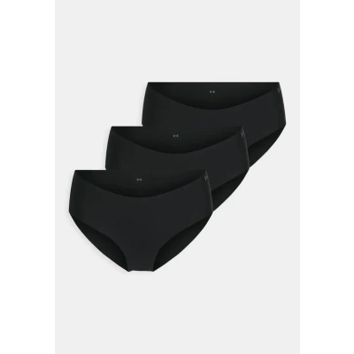 Abbildung von Under Armour Underwear PURE Stretch NO SHOW Hipster Solid 3 PACK Slip, Damen, Größe: Large, Black