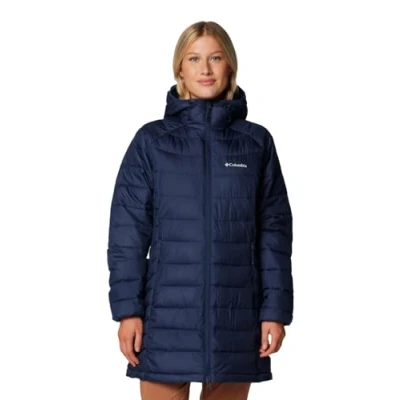 Abbildung von Columbia Powder LITE MID Jacket Wintermantel, Damen, Größe: Large, Collegiate navy