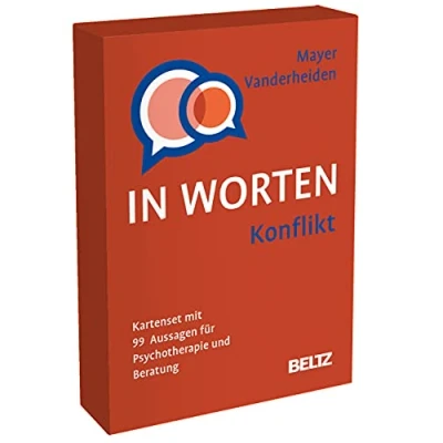 Abbildung von Konflikt in Worten: Kartenset Mit 99 Aussagen für Psychotherapie und Beratung. 8 seitigem Booklet im Stülpkarton, Kartenformat 5,9 x 9,2 cm (Beltz Therapiekarten)