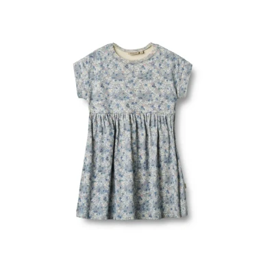 Abbildung von Wheat S/S Emilie Jerseykleid für Kinder, Größe: 98, Blue summer flowers