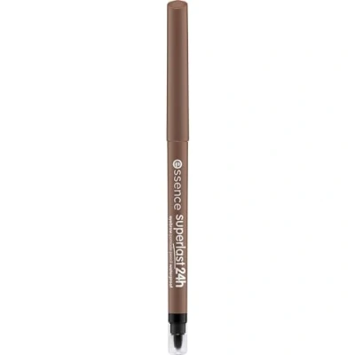 Abbildung von essence SUPERLAST 24h eyebrow pomade pencil waterproof, Augenbrauenstift, Nr. 20, Braun, vegan, wasserfest, ohne Mikroplastikpartikel, Nanopartikel frei, 1er Pack (0.31g)