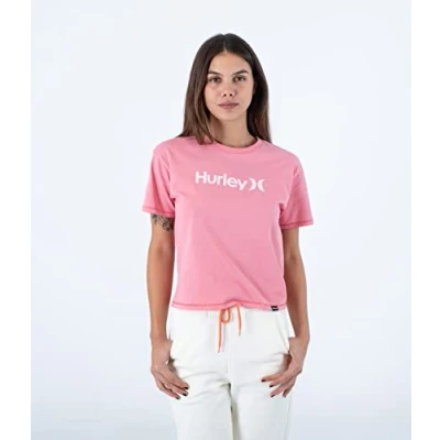 Abbildung von Hurley Damen Oceancare O&amp;O Kurzärmliges T Shirt, Mauve Glow, M