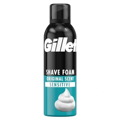 Abbildung von Gillette Classic Bartpflege Rasierschaum Männer (200 ml), Geschenk für
