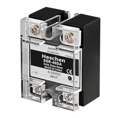 Abbildung von Heschen Einphasiges DC/AC Halbleiterrelais, SSR 40DA, Eingang 4 32VDC, Ausgang 24 480VAC, 40A 50 60Hz (1)