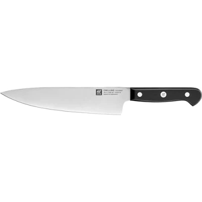 Abbildung von ZWILLING Gourmet Kochmesser, 20 cm, Rostfreier Spezialstahl, Ergonomischer Kunststoff Griff, Schwarz Made in Germany