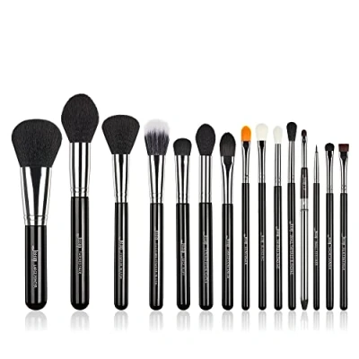 Abbildung von Jessup Makeup Pinselsets 15 Pcs Kosmetik Schmink Bürsten Lidschatten Puder Lippen Eyeliner Synthetische Haare T092