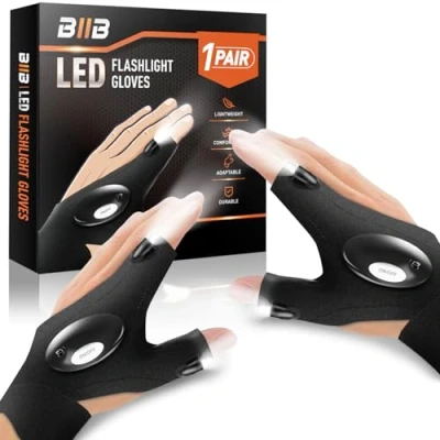 Abbildung von BIIB Geschenke für Männer, Handschuhe mit Licht Angelzubehör Gadgets Männer Papa, Männergeschenke Geburtstagsgeschenk Geschenk Ihn Sie Valentinstag, Vatertagsgeschenk