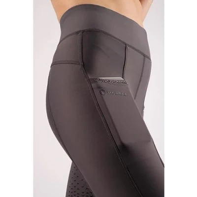 Abbildung von Montar Reitleggings Crystal Pull On Full Grip Grau 176
