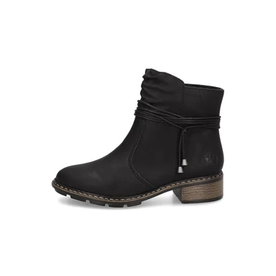 Abbildung von Rieker Stiefelette blackblack, Damen, Größe: 36, black Schuhe