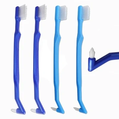 Abbildung von V Trim Precision Kieferorthopädische Zahnbürste, 4 Stück, mit getuftetem Ende für Zahnspangen