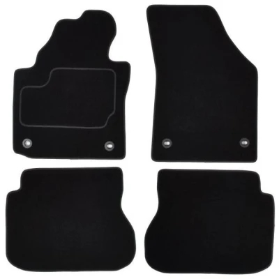Abbildung von MAMMOOTH A041 VW50 PRM 01 Fußmattensatz Textil vorne und hinten 4 schwarz VOLKSWAGEN: Caddy 3