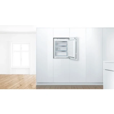 Abbildung von Bosch Hausgeräte GIV11ADC0 Serie 6 Einbau Gefrierschrank, A+++, 95 kWh/Jahr, 70 l, LowFrost, FreshSense, 72 x 56 (EEK C)