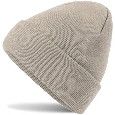Abbildung von HatStar Wintermütze Damen Beanie Mütze Herren Feinstrick für Frauen Männer Unisex Cuffed Hats Weich &amp; Warm (beige)