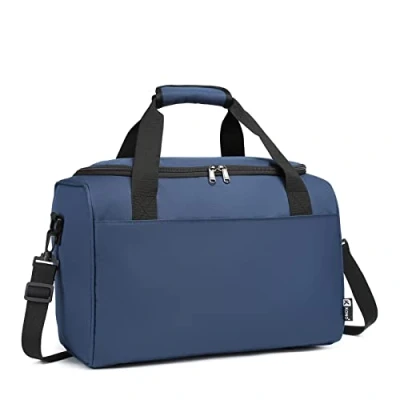 Abbildung von KONO Tasche Ryanair 40x20x25 Handgepäck für Flugzeug Reisetasche Gepäck Weekender Große Maximal Herren und Damen mit Schultergurt (Blau)