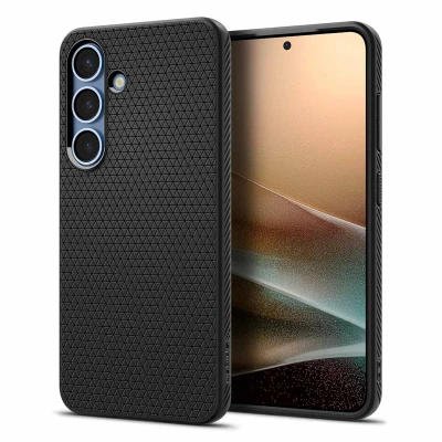 Abbildung von Spigen Liquid Air TPU Back Cover Schwarz Samsung Galaxy S25