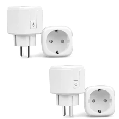 Abbildung von GERUI WLAN Smart Steckdose 5GHz,16ASmart Home WiFi Steckdose, Stromverbrauch Messen, Timer,Sprachsteuerung,Zeitplan, Fernzugriff, Funktioniert für Alexa, Google Home, SmartThings, tuya (1)