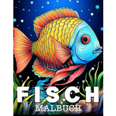 Abbildung von Fisch Malbuch: Schöne Motive zum Stressabbau und zur Entspannung